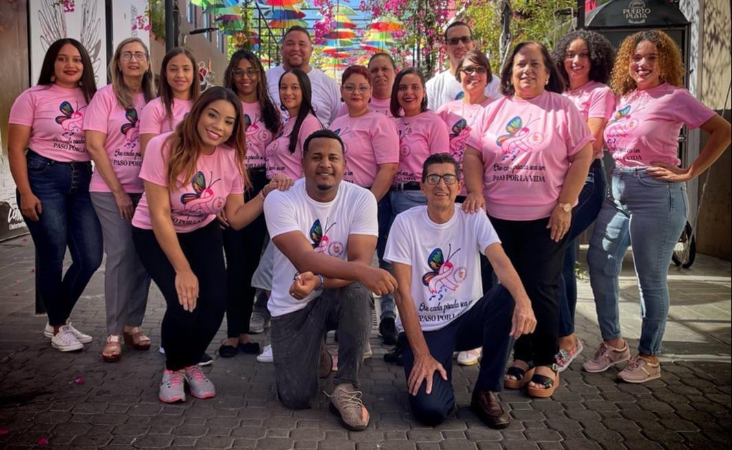 Octubre rosa en solidaridad del mes de la lucha contra el cáncer de mama